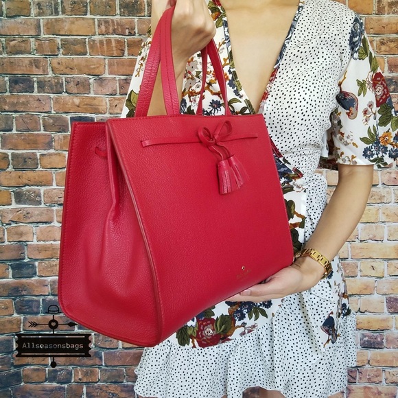 🔽 Kate spade large Isobel Hayes Street Rosso Bag - Picture 6 of 8